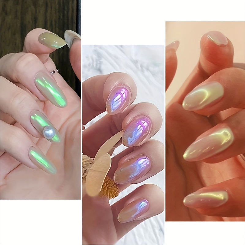 5 Bottles/Set of Nail Pearlescent Powder And Sparkling Powder for Nail Art