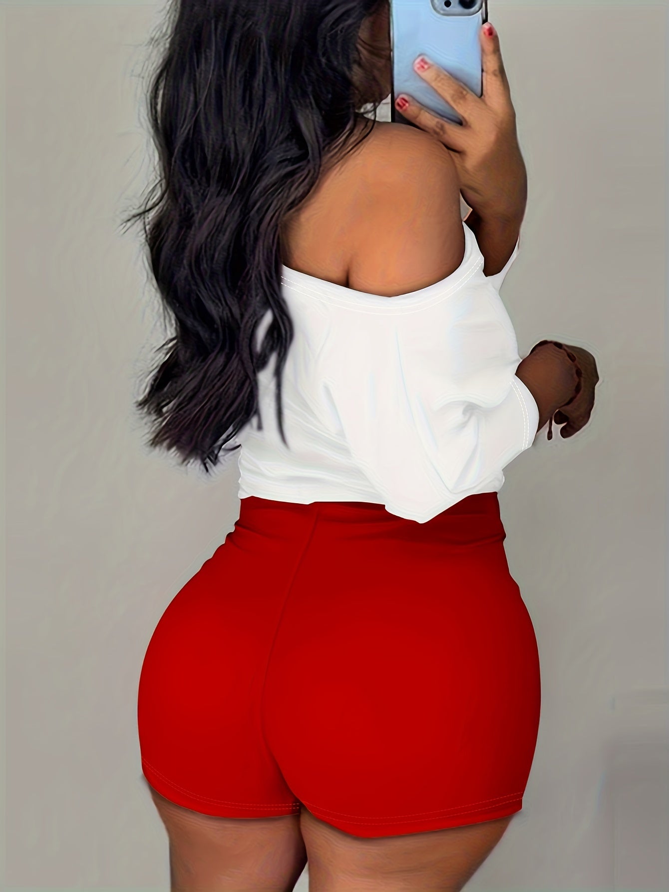 Color Block Graphic Print Romper Jumpsuit, Casual Off Shoulder Long Sleeve Tie Waist Slim Romper Jumpsuit, Women's Clothing