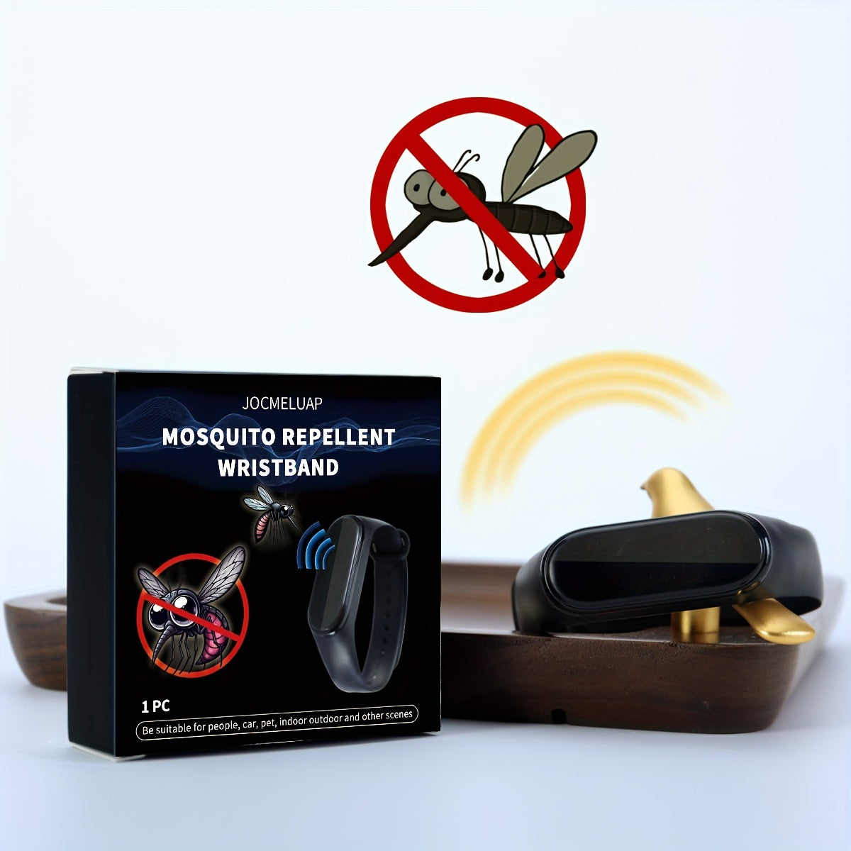 1pc Unisex Fashionable Sports Electronic Mosquito Repellent Wristband, Touch Screen, Casual Style, Plastic Material, No Precious Metal Plating, Pridola