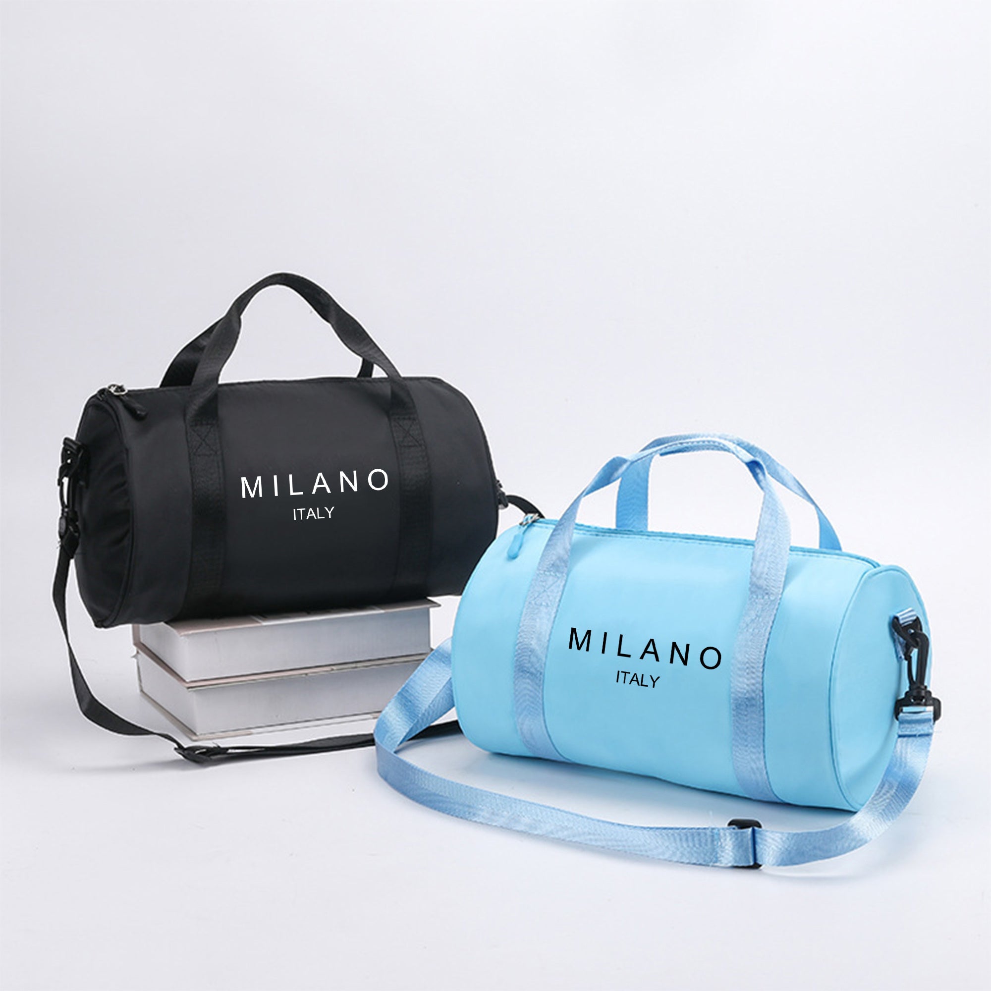 1pc Milan, Italy Print Mini Shoulder Crossbody Bag - Preppy Style, Durable Zipper, Lightweight & Cute Dance Bag, Ideal for Sports & Leisure, Gym Travel Shoulder Bag, Perfect Christmas Gift, Gym Bag | Preppy Style Bag | Adjust