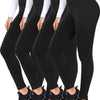 4pcs Set Of Soft And Elastic Women's High Waisted Tight Pants - Comfortable Fitness Yoga Pants, Suitable for Fitness, Exercise, And Daily Wear Casual Pants