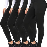 4pcs Set Of Soft And Elastic Women's High Waisted Tight Pants - Comfortable Fitness Yoga Pants, Suitable for Fitness, Exercise, And Daily Wear Casual Pants