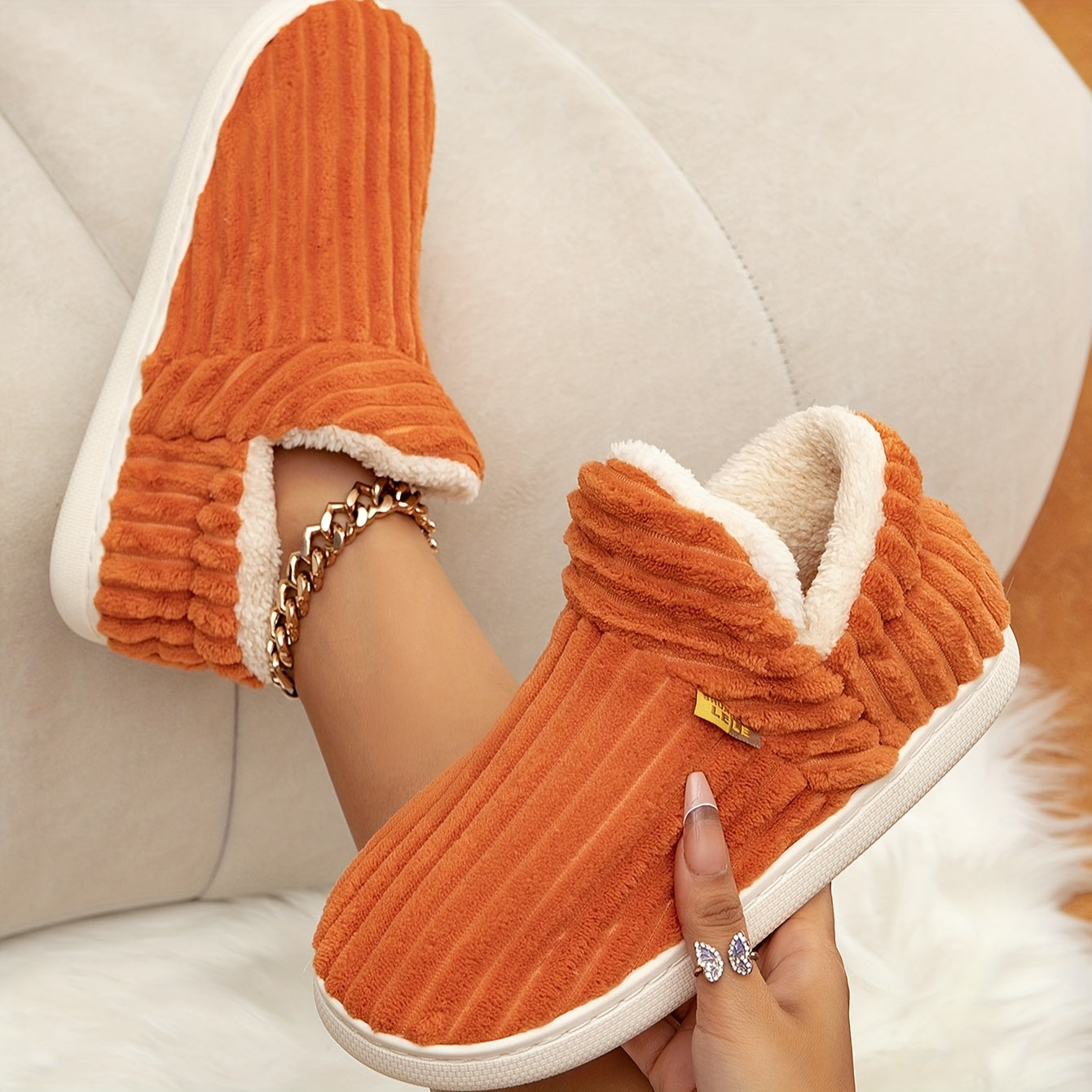 CozyWalk Warm Shoes - Soft, Lightweight, Anti-Slip, Glutinous Rice Bar-Shaped Design for Comfortable Winter Wear - Perfect for Indoor and Outdoor Activities