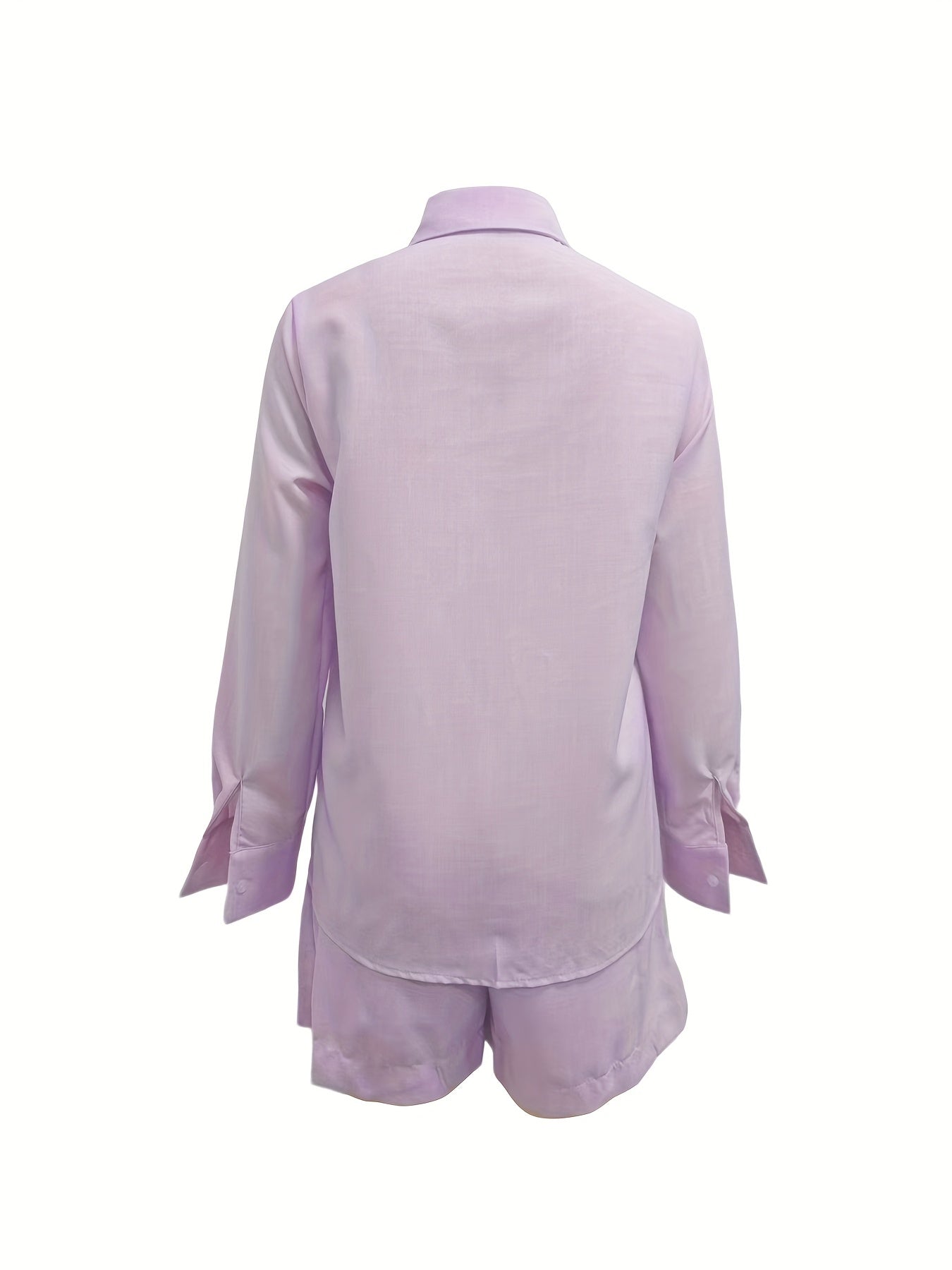 Women'S Elegant Fashion Pantsuit Set, Casual Style, Solid Color, Polyester, Spring/Summer Collection