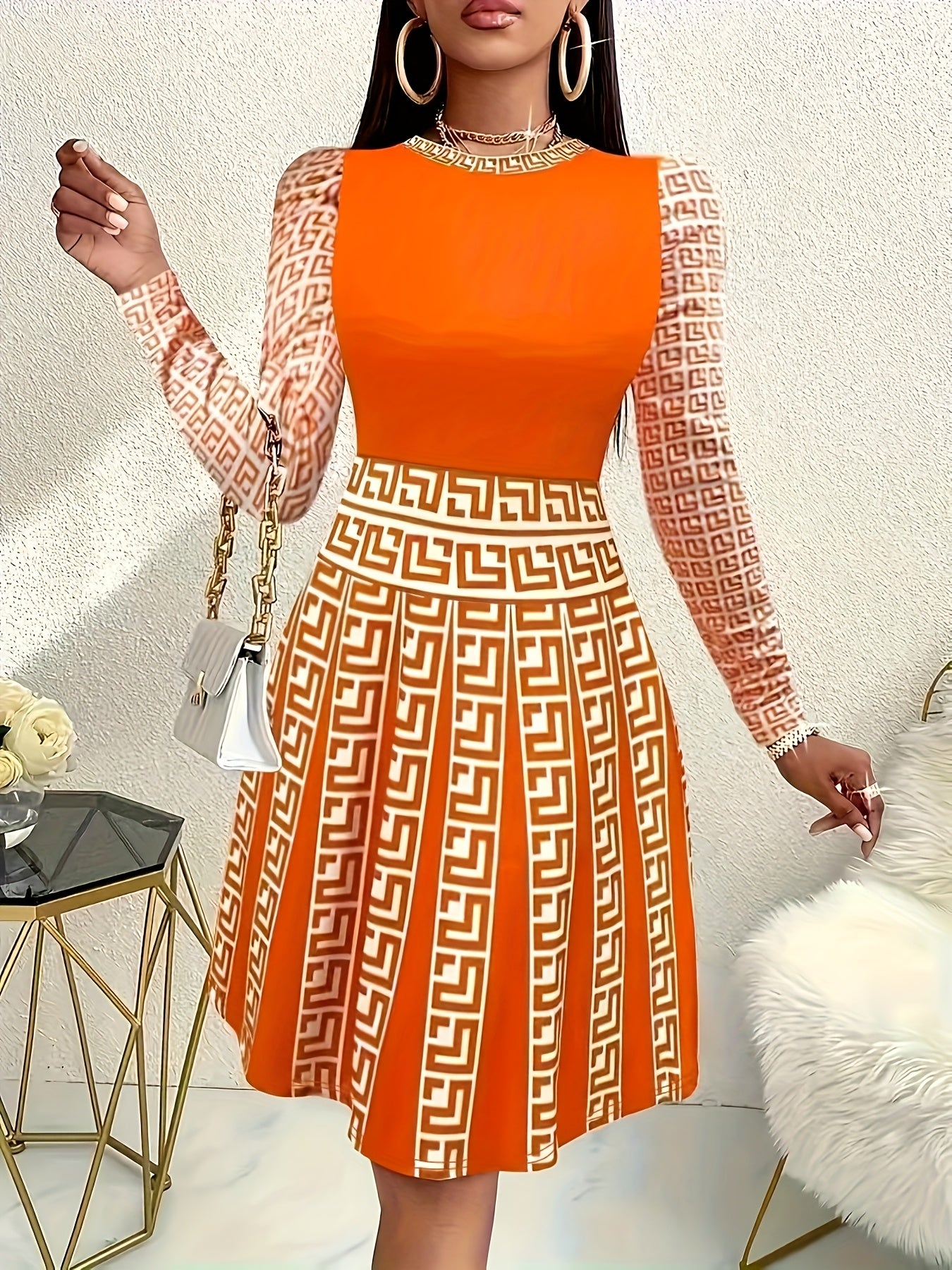 Stylish, Casual, And Elegant Printed Dress