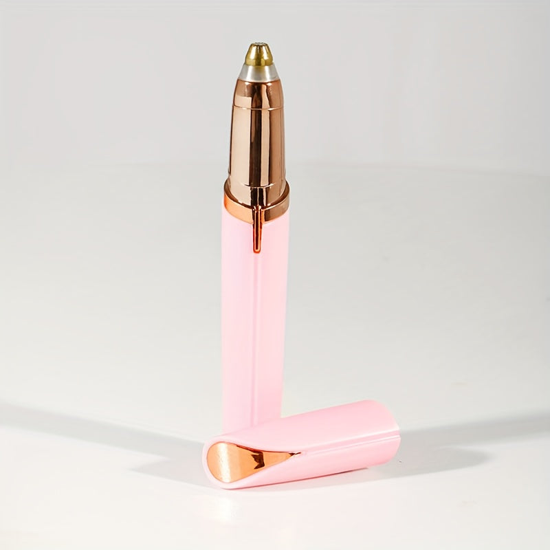 Electric Eyebrow Trimmer, Automatic, USB Charging, Rechargeable Lithium Battery 60mAh, Unscented, Abs Material, with Eyebrow Knife and Shaper (or Blade) for Women, Unisex Body Hair Remover