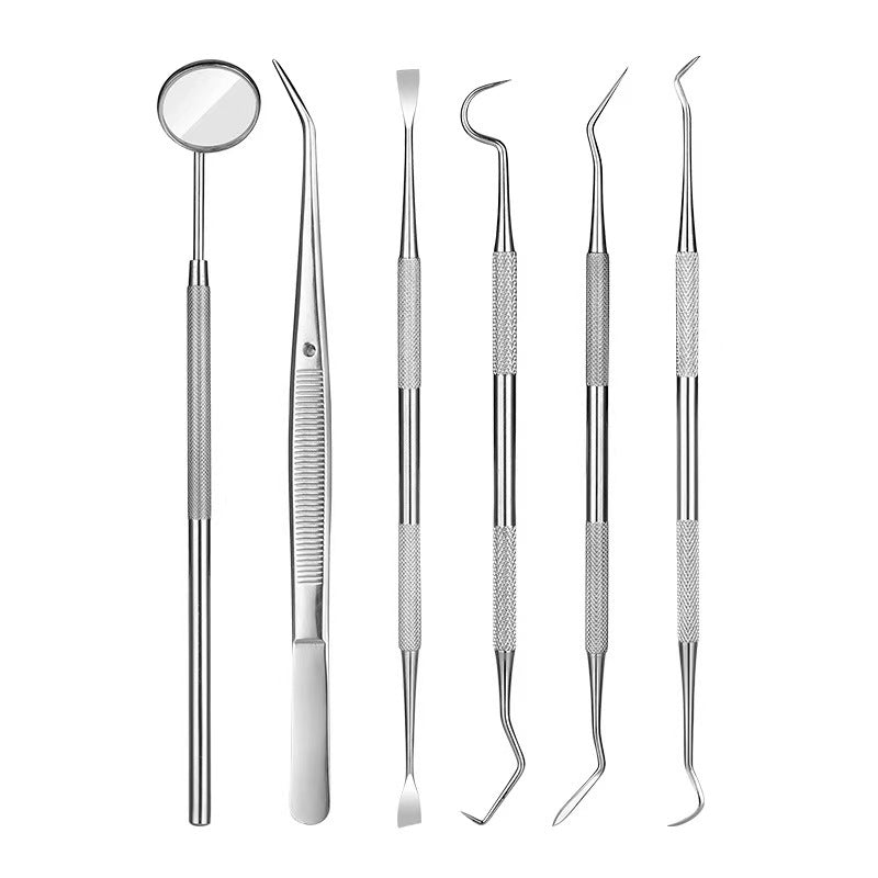 6pcs set, home personal hygiene care set: including tweezers, scraper, and residue remover, with anti slip handle and storage box