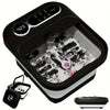 Foldable Foot Massager With Heat, Temperature Control And Bubbles, Foot Spa With Touch Screen, 6 Rollers And Pumice Stones, Foot Soak