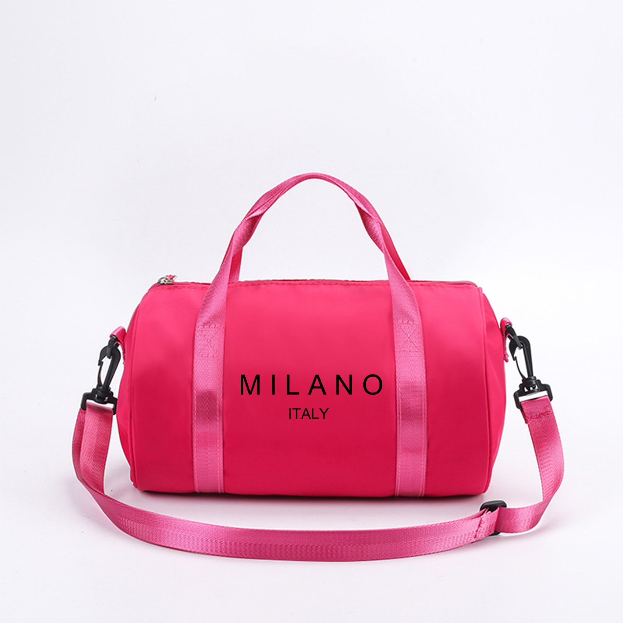 1pc Milan, Italy Print Mini Shoulder Crossbody Bag - Preppy Style, Durable Zipper, Lightweight & Cute Dance Bag, Ideal for Sports & Leisure, Gym Travel Shoulder Bag, Perfect Christmas Gift, Gym Bag | Preppy Style Bag | Adjust