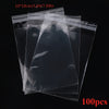 100-Pack Thick Transparent Resealable Cellophane Bags - Self-Adhesive Sealing, Durable OPP BOPP Plastic Packaging for T-Shirts, Photos, Gifts