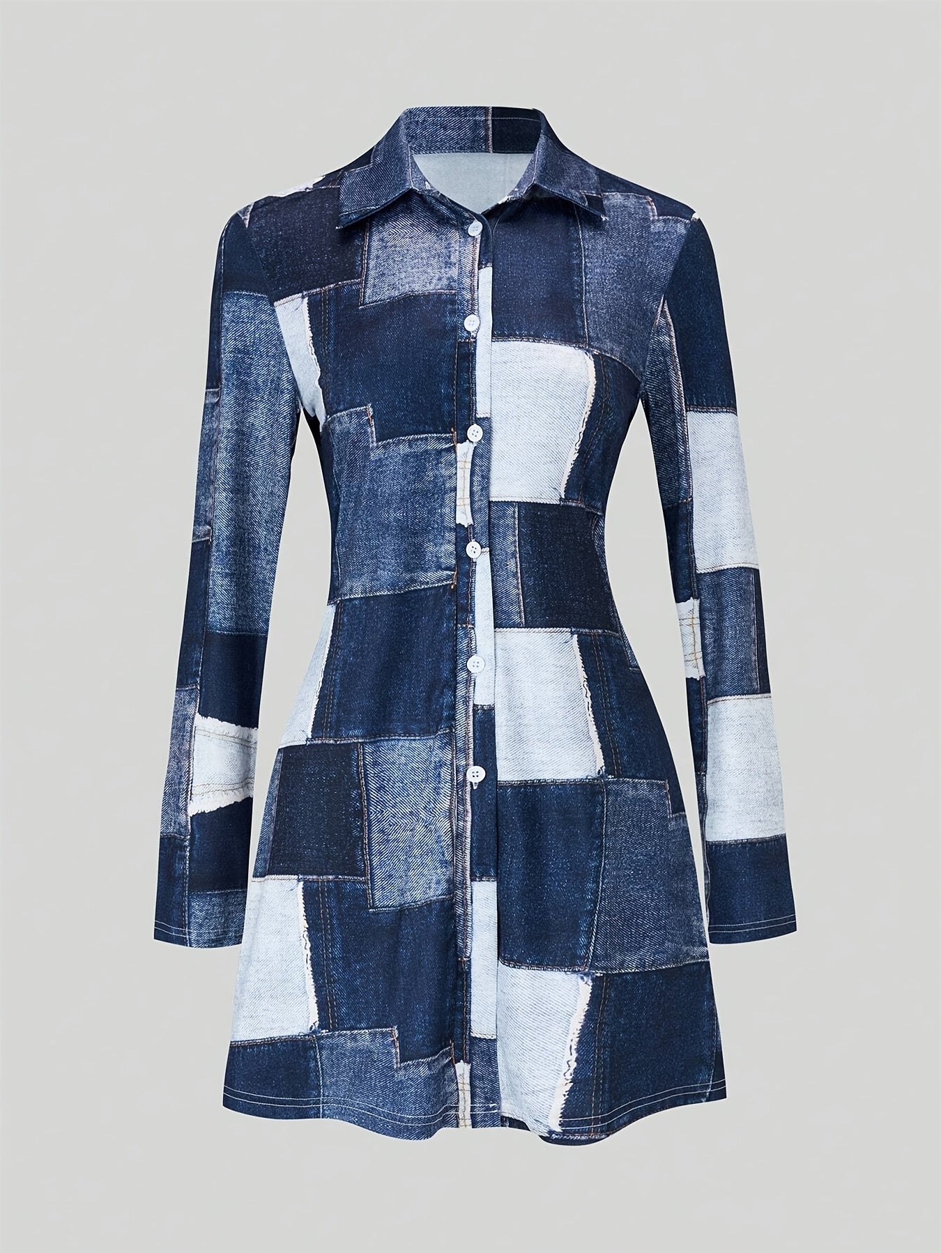 Ladies Plaid Printed Button-lapel Knitted Top And Skirt Suit, Spring And Summer Suitable For Daily Leisure And Business Office, Polyester Fiber, Women'S Wear