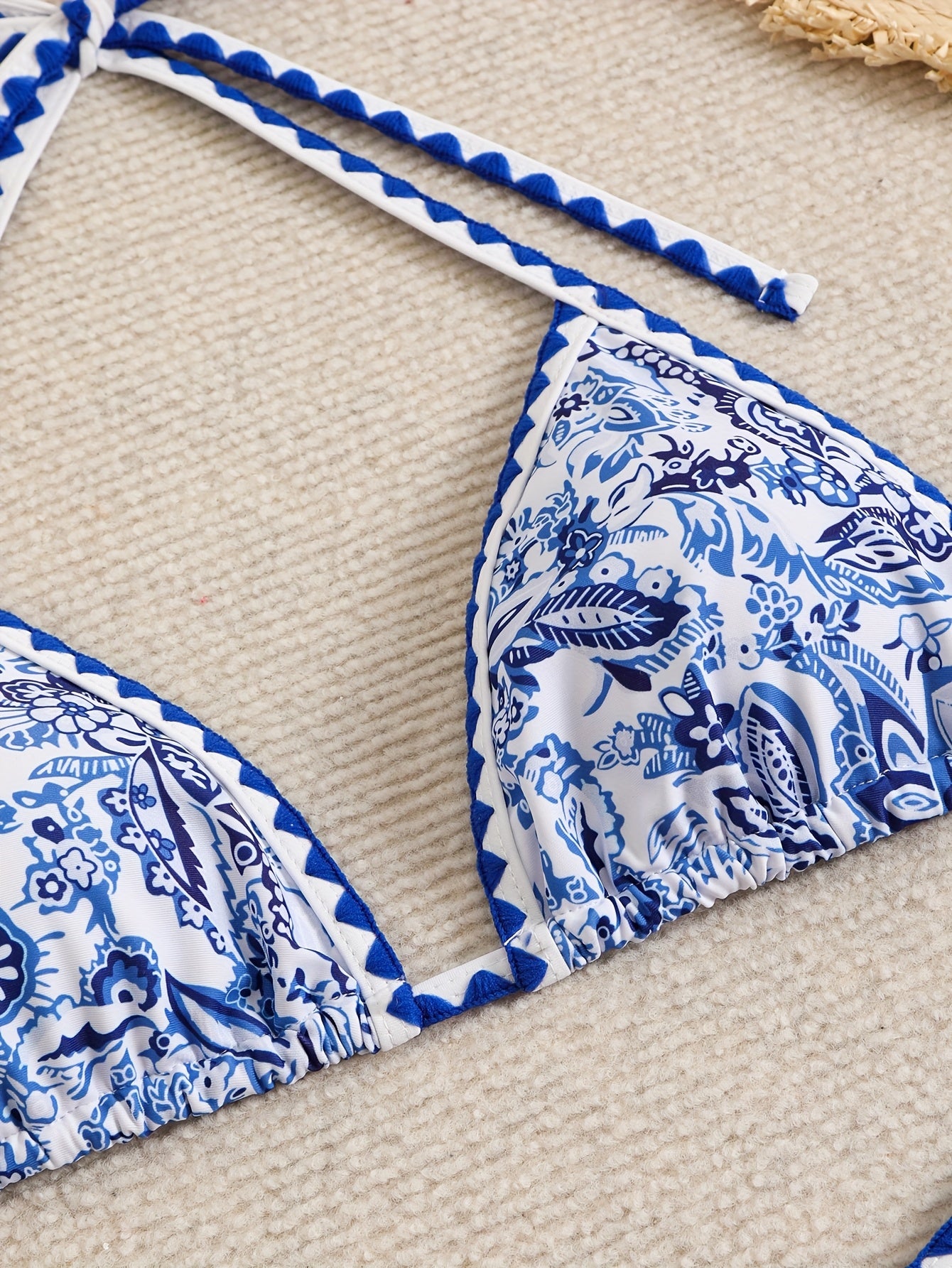 Ethnic Style Broken Grass Pattern Bikini