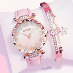 1pc Women's Luxury Quartz Watch for Daily Wear and 1pc Bracelet