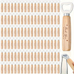 Wedding Bar Waiter Bottle Opener Bulk Wooden Wine Opener Thank You for Celebrating with Us Engraved Gift Suitable for Guests Wedding Birthday Party Baby Baptism Graduation Souvenir(100pcs)