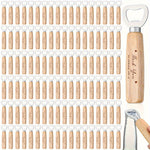 Wedding Bar Waiter Bottle Opener Bulk Wooden Wine Opener Thank You for Celebrating with Us Engraved Gift Suitable for Guests Wedding Birthday Party Baby Baptism Graduation Souvenir(100pcs)