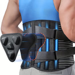 3D Lumbar Cushion for Back Support, Non-Slip 6X Back Support Strap, Optional Straps for Men And Women, Soft Breathable Mesh Fabric for Lumbar Support.