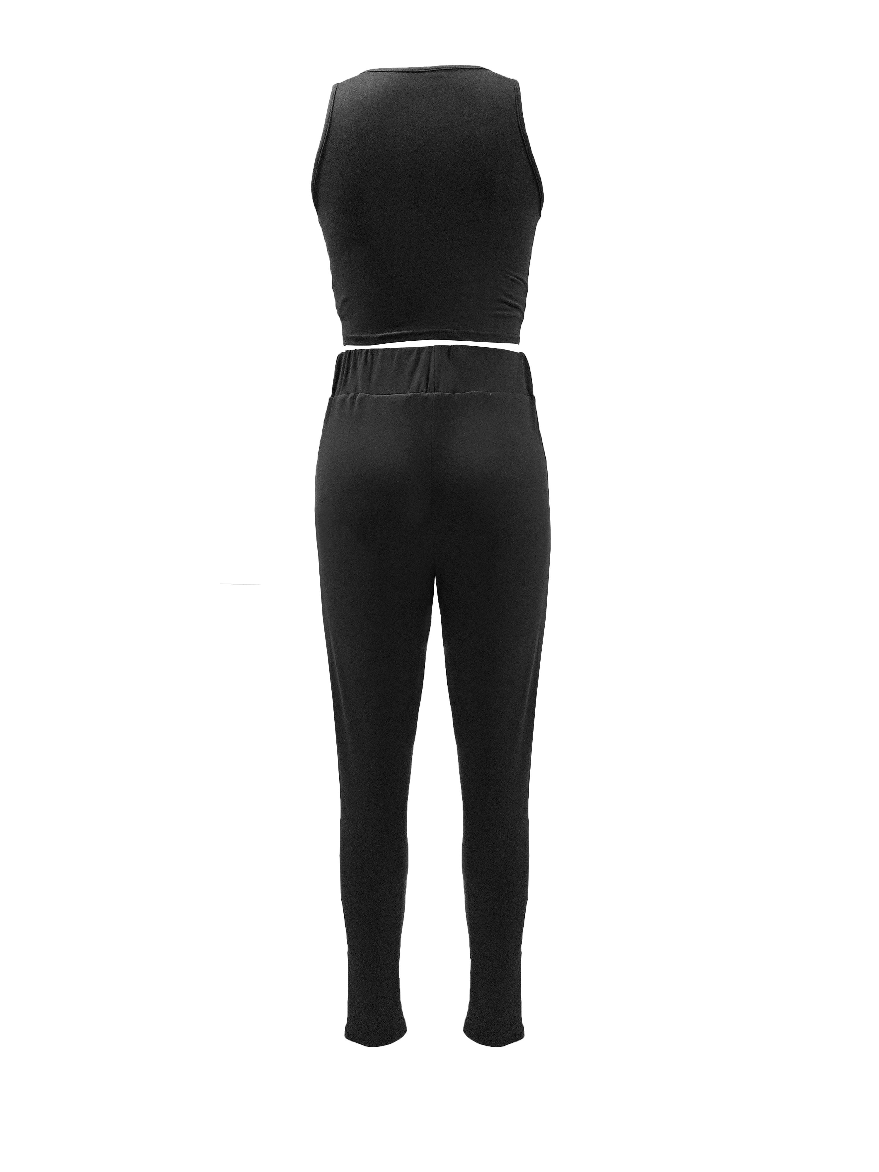 Women's Fashion Ripped Vest Set
