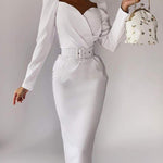 Bodycon Long Sleeve Dress for Weddings