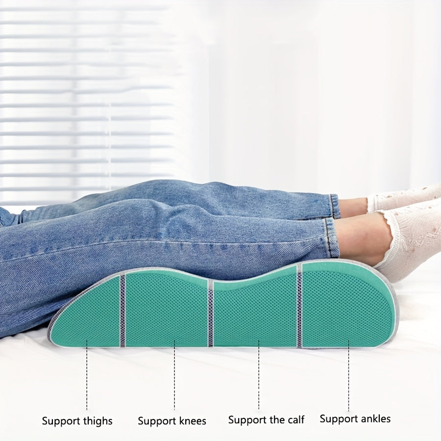 Ergonomic Leg Wedge Pillow for Post-Surgery & Injury Support, Breathable Design for & Improved Circulation, Removable Washable Cover, Mesh Fabric for Ventilation, Double Leg Elevation, Comfortable Rest &
