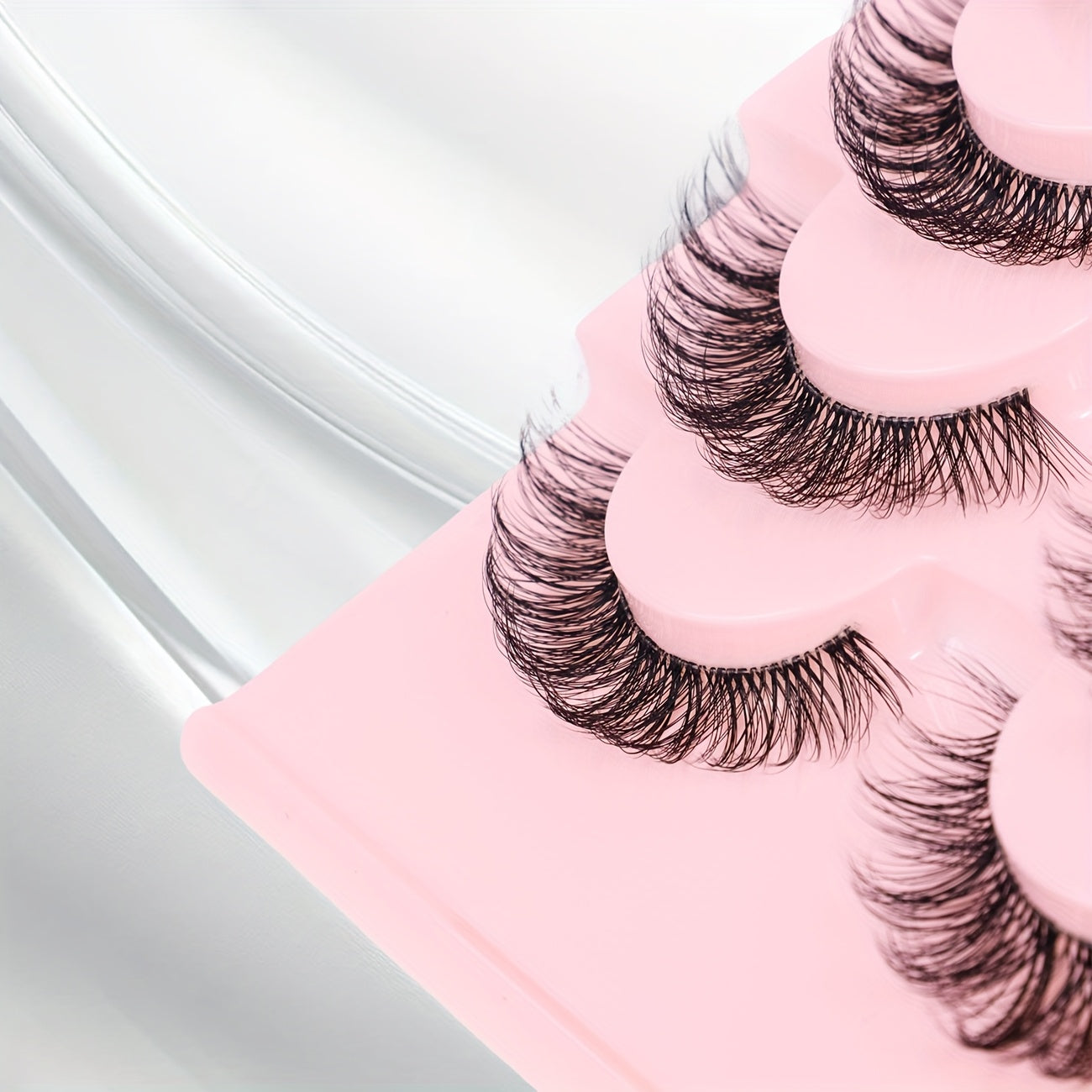 3 Boxes, 21 Pairs Of False Eyelashes, Natural, Slender, Curly, 3D, Delicate, Novice, Transparent Stem, Very Real, Suitable for Daily Use, Dating, Party, Makeup Eye Eyelashes