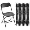 ANTONIA 20/10/8/6/4Set Stackable Plastic Folding Chair Pack with 350lb Steel Frame, Portable Outdoor Commercial Seat Perfect for Wedding, Party, Picnic, Dining, and Events Available in Classic White and Black