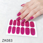 Glitter Nail Art Sticker Waterproof Full Stickers For Girls Women Sweet Cute DIY Nail Stickers Nail Accessories