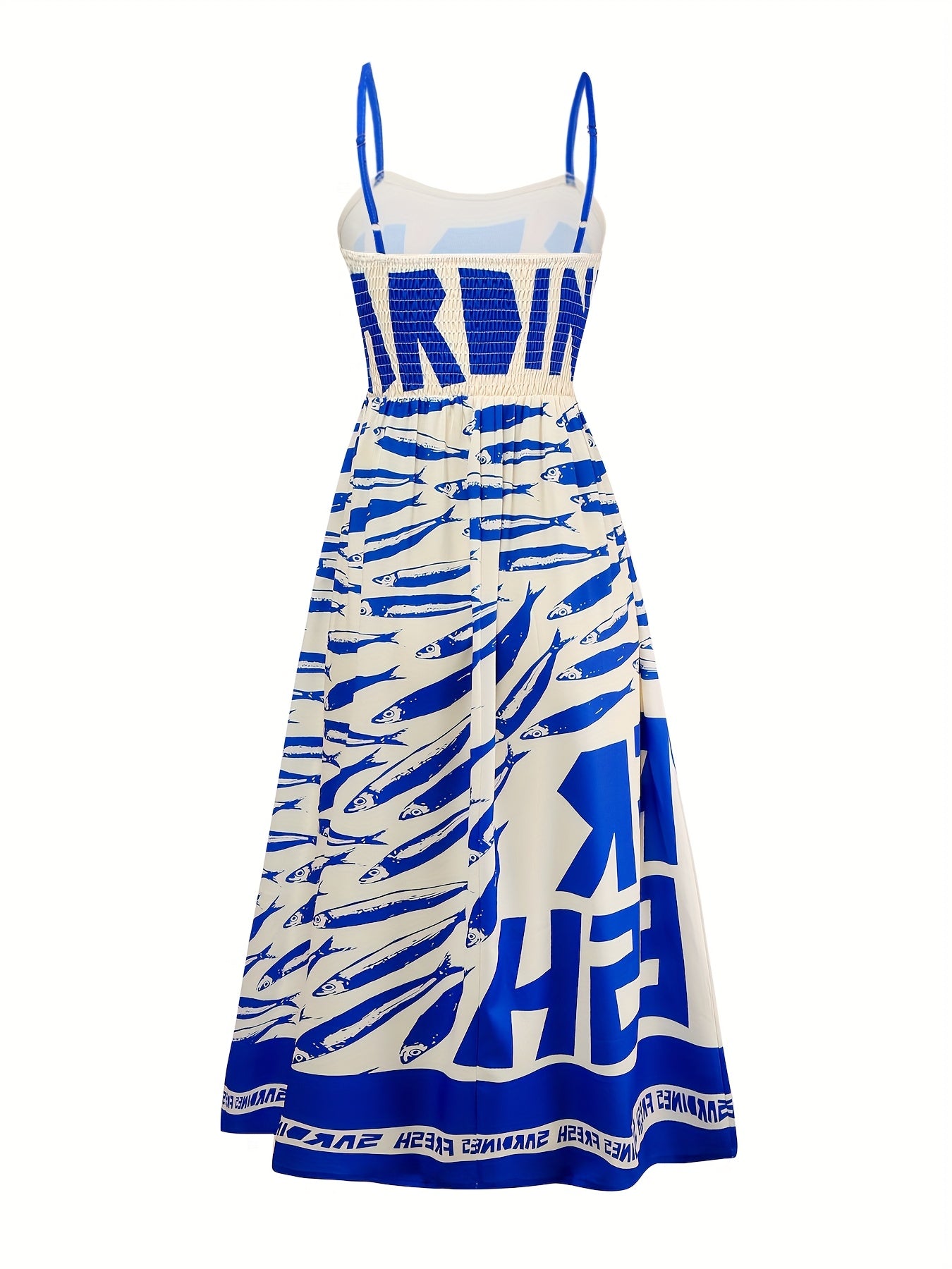 Elegant Summer Women'S Red Letter Print Contrast Color Cami Maxi Dress with Petticoat and Side Slit - Sleeveless, Alphabet Pattern, Perfect for Casual Attire, Summer Dress