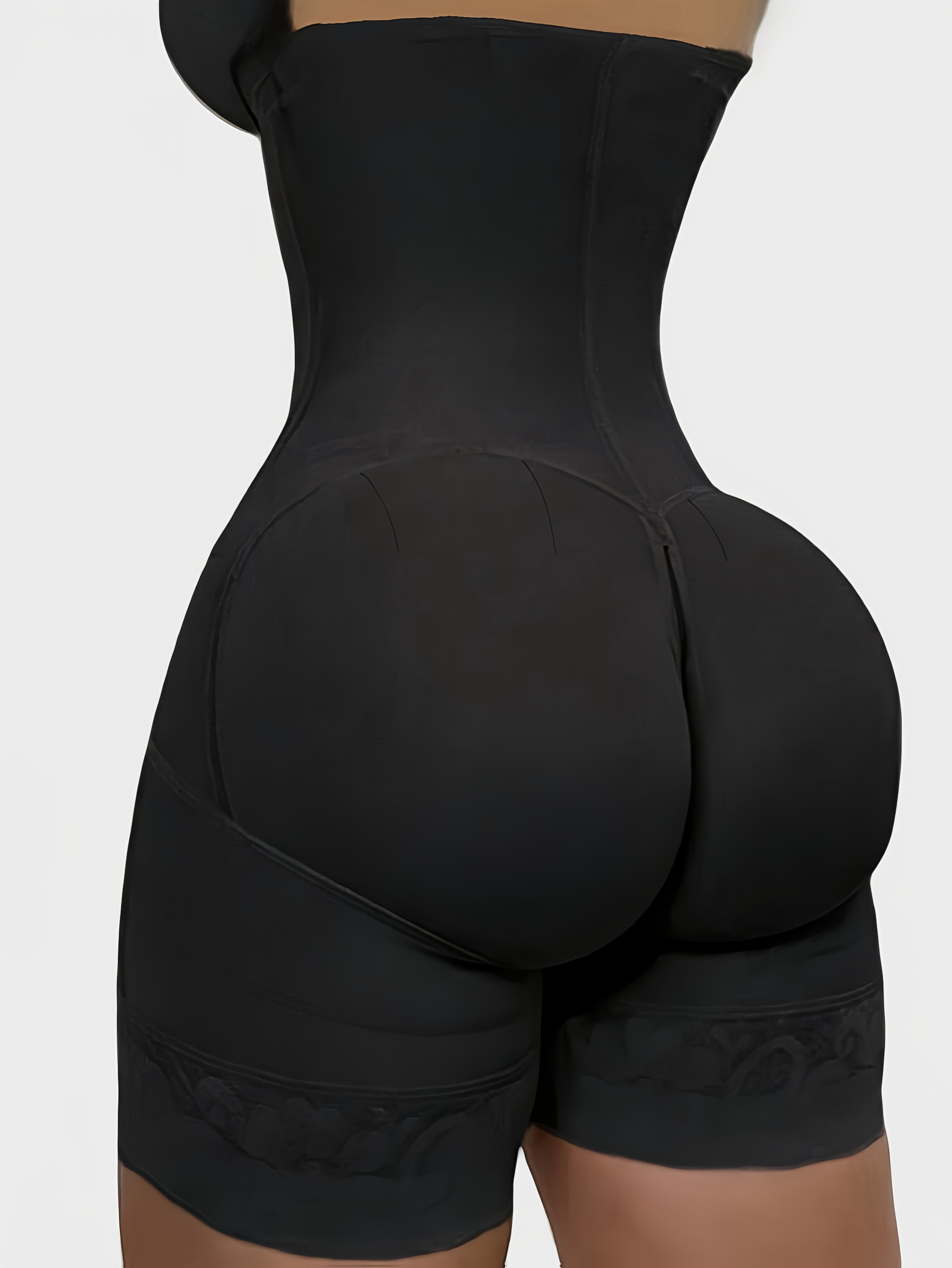 High-Waisted Shaping Pants with Double Layers for Body Sculpting, Designed to Lift The Buttocks And Slim The Waist.