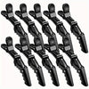 10pcs Premium Non-Slip Alligator Hair Clips - Professional Hair Styling and Sectioning Essentials for Salon-Quality Results - Durable, Easy-to-Use, and Comfortable Black Hair Accessories