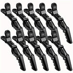 10pcs Premium Non-Slip Alligator Hair Clips - Professional Hair Styling and Sectioning Essentials for Salon-Quality Results - Durable, Easy-to-Use, and Comfortable Black Hair Accessories