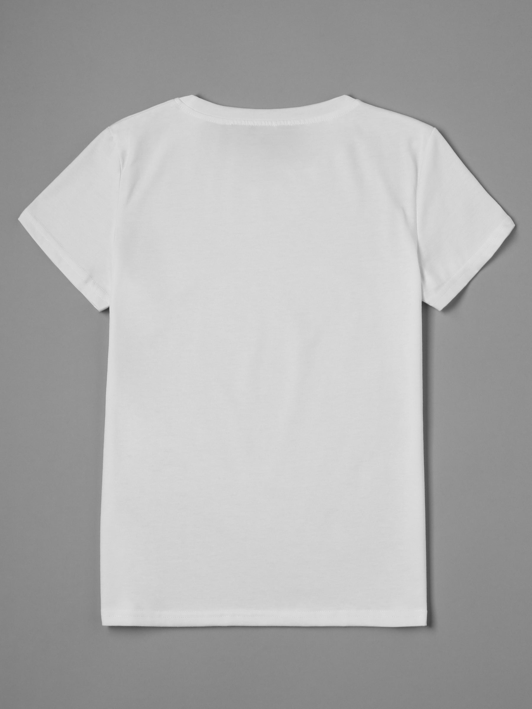 [3 Packs Crew Neck T-Shirt] 3 Packs Letter Print Crew Neck T-Shirt, Casual Short Sleeve T-Shirt For Spring & Summer, Women's Clothing
