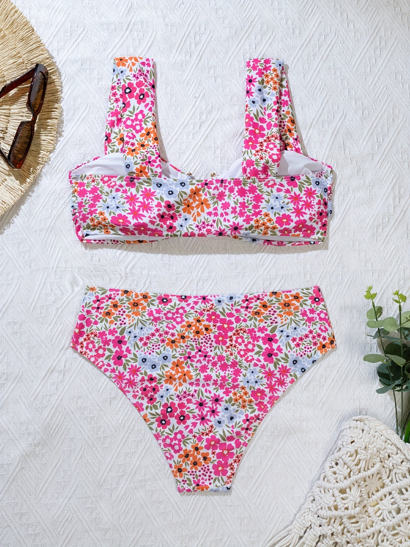 Sexy Floral Vacation Beach Bikini Set