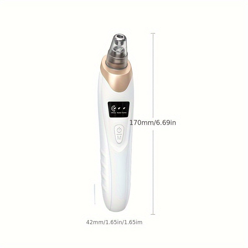 2023 Newest Pore Vacuum, Facial Pore Cleaner - 5 Suction Power, 5 Probes, USB Rechargeable Vacuum Kit Electric Tool for Adult