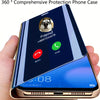 360° Full Protection Solid Color Electroplated Mirror Flip Phone Case for Iphone 16 Pro Max, Luxurious Synthetic Faux Leather Bumper Back Cover for Iphone 14 15 Pro Max, Shockproof Stand Protective Case for Iphone 12 13 Pro