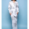 Tie Front Top Wide Leg Pants Set