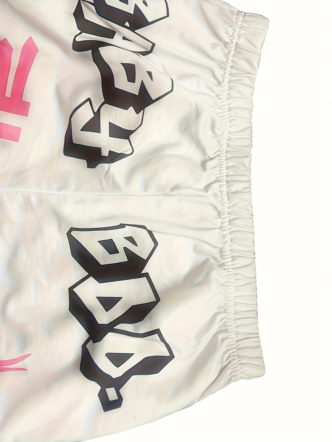 New European and American Hip-hop Print Draping Casual Tied Foot Sports Pants for Women