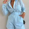 Women'S Elegant Fashion Pantsuit Set, Casual Style, Solid Color, Polyester, Spring/Summer Collection