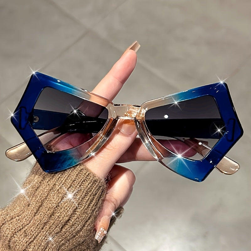Butterfly Cat Eye Glasses Y2K Jelly Color Block Futurist Sunvisors Beach Party Club Favors For Women And Men's