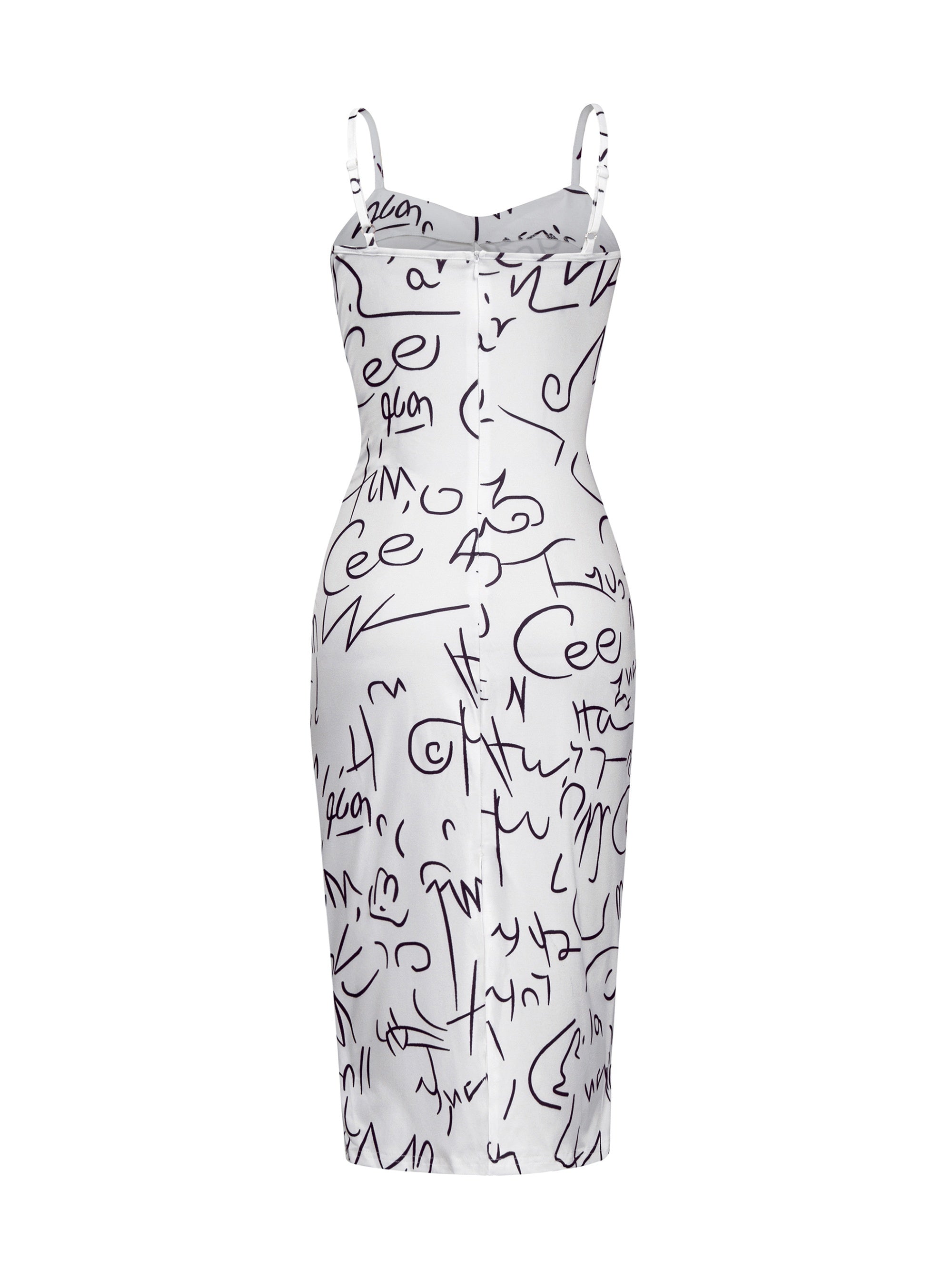 Chic Off-Shoulder Letter Print Bodycon Dress - Casual Summer Wear, Machine Washable, Polyester