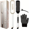 Hair Straightener Brush, Ionic Hair Straightening Brush Flat Iron For Women, Anti-Scald Straightening Comb Fast Heating For Home Salon, Precise Temperature Control And Heats Up Fast, Auto Shuts Off, Christmas, Happy Holidays,