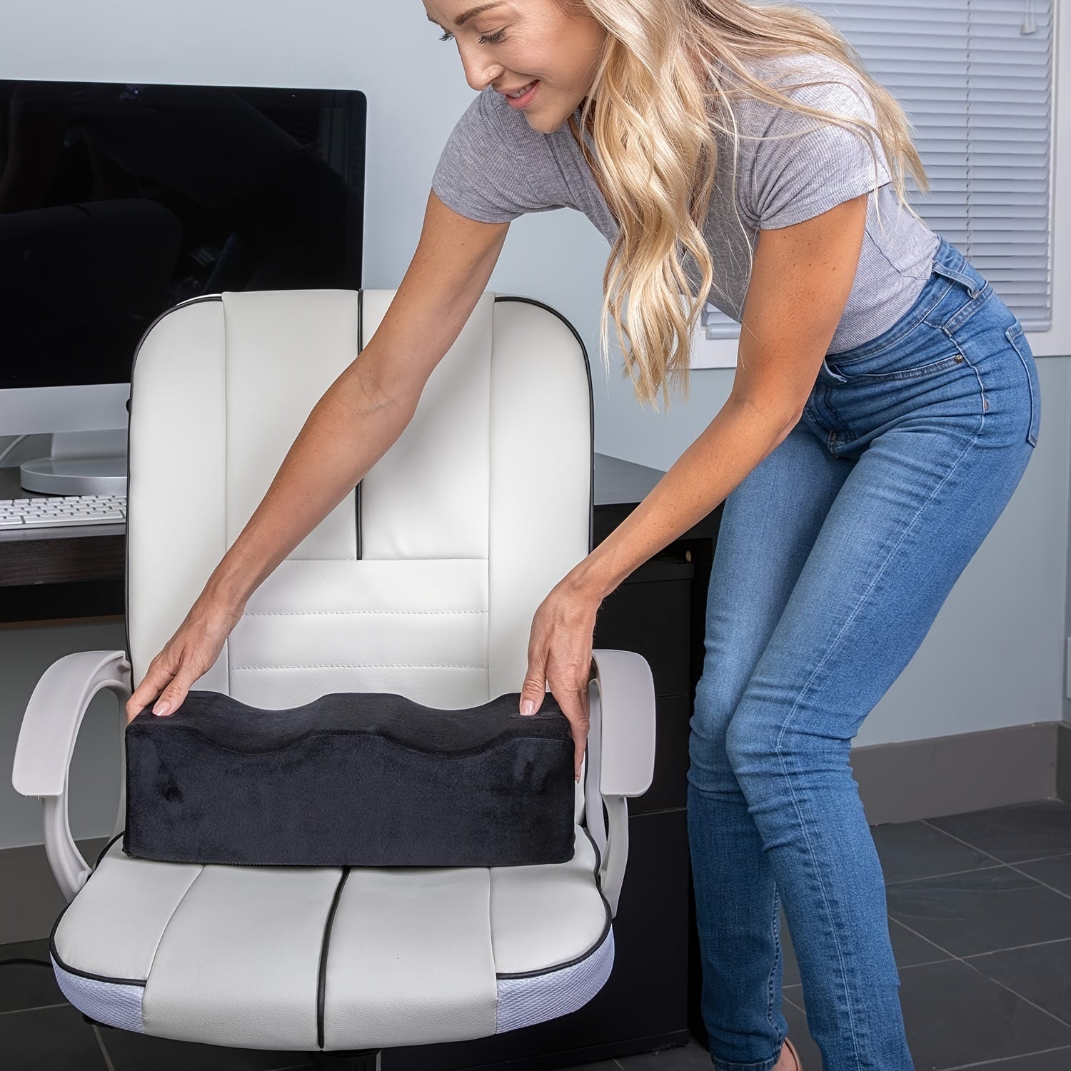 BBL Pillow After Surgery - Dr. Approved | BBL Post Surgery Firm Cushion for Fast Recovery | Durable, Lightweight and Portable - Great for Car Driver Seat, Home & Office Chair