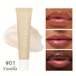 Hydrating Shimmer Lip Balm – Berry Tinted Lip Repair with Moisturizing Plant-Based Squalane, Glitter Finish, Anti-Dryness for All Skin Types