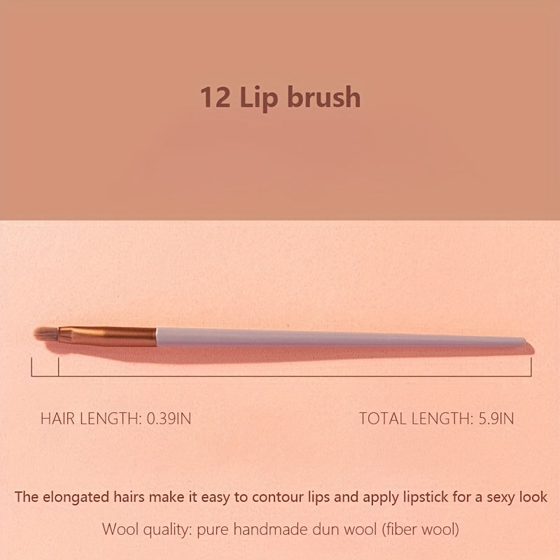 13pcss Makeup Brushes Makeup Kit, Foundation Brush Eyeshadow Brush Make Up Brushes Set (Reddish Brown, 13pcs Set) Birthday And Valentine'S Day Easter Gifts