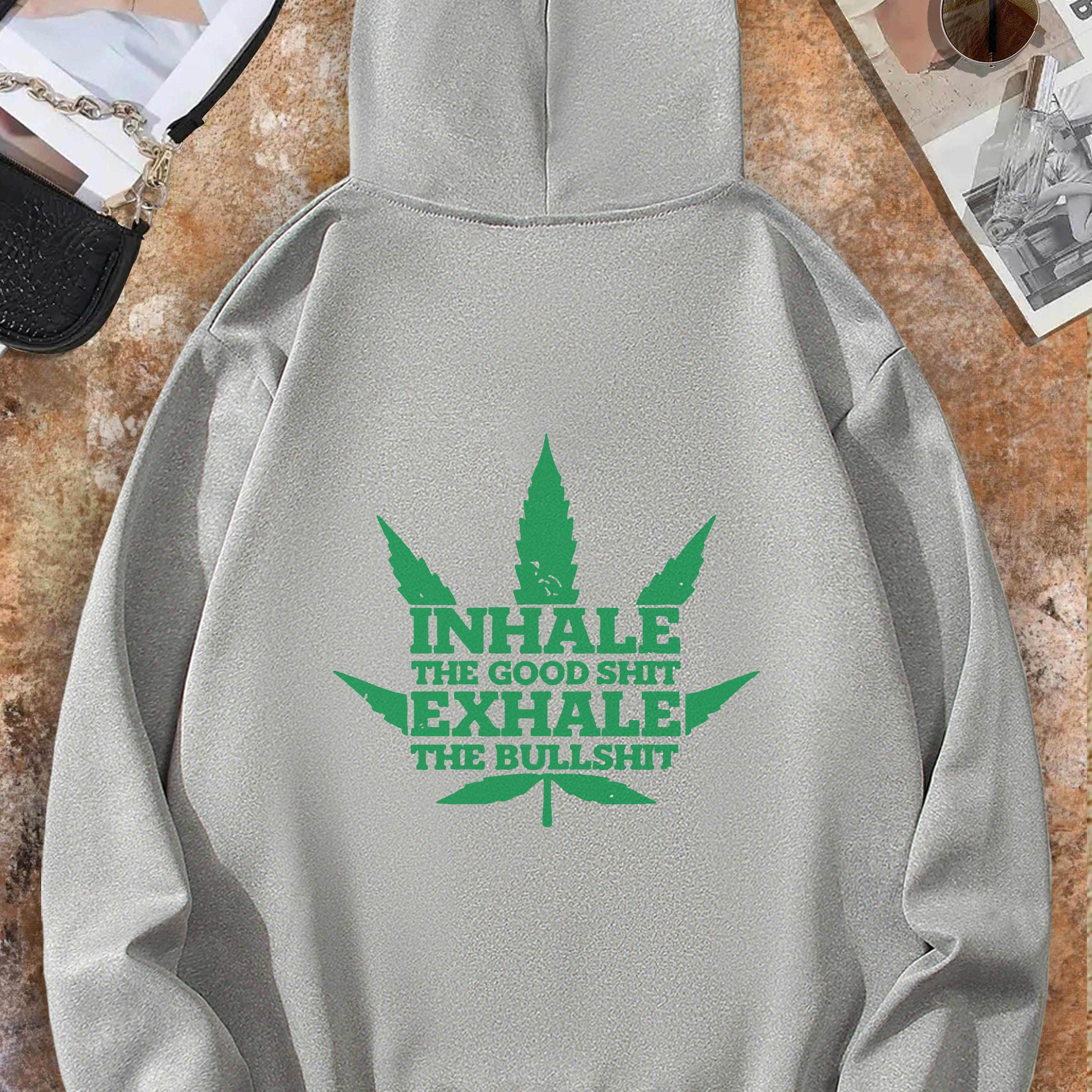 250g Healthy Cloth Pullover Hoodie Classic Art Letter Graphic Print Crew Neck Long Sleeve Pocket Sweatshirt Print Pullover Hoodie For Women Casual, Spring Summer Fall & Winter, Versatile Wardrobe Staple