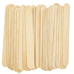 10/50/100pcs Large Eyebrow And Body Natural Wooden Wax Stick For Precise Hair Removal And Smooth Skin - Perfect For Spa And Home Use, Body Hair Removal Stick Natural Wooden Wax Applicator