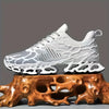 Women's Breathable Knit Blade Sneakers - Stylish Low-Top Sneakers with Transparent Bubble Sole, Lightweight & Comfortable for All-Day Wear