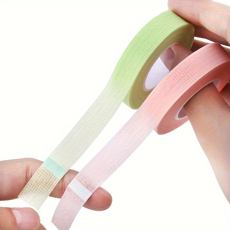 4 Rolls of SoftTouch Micropore Fabric Eyelash Extension Tapes - Breathable, Colorful, Professional-Grade Adhesive for Grafting Eye Lashes - 9m Long, Gentle on Skin, Easy to Remove, Reusable