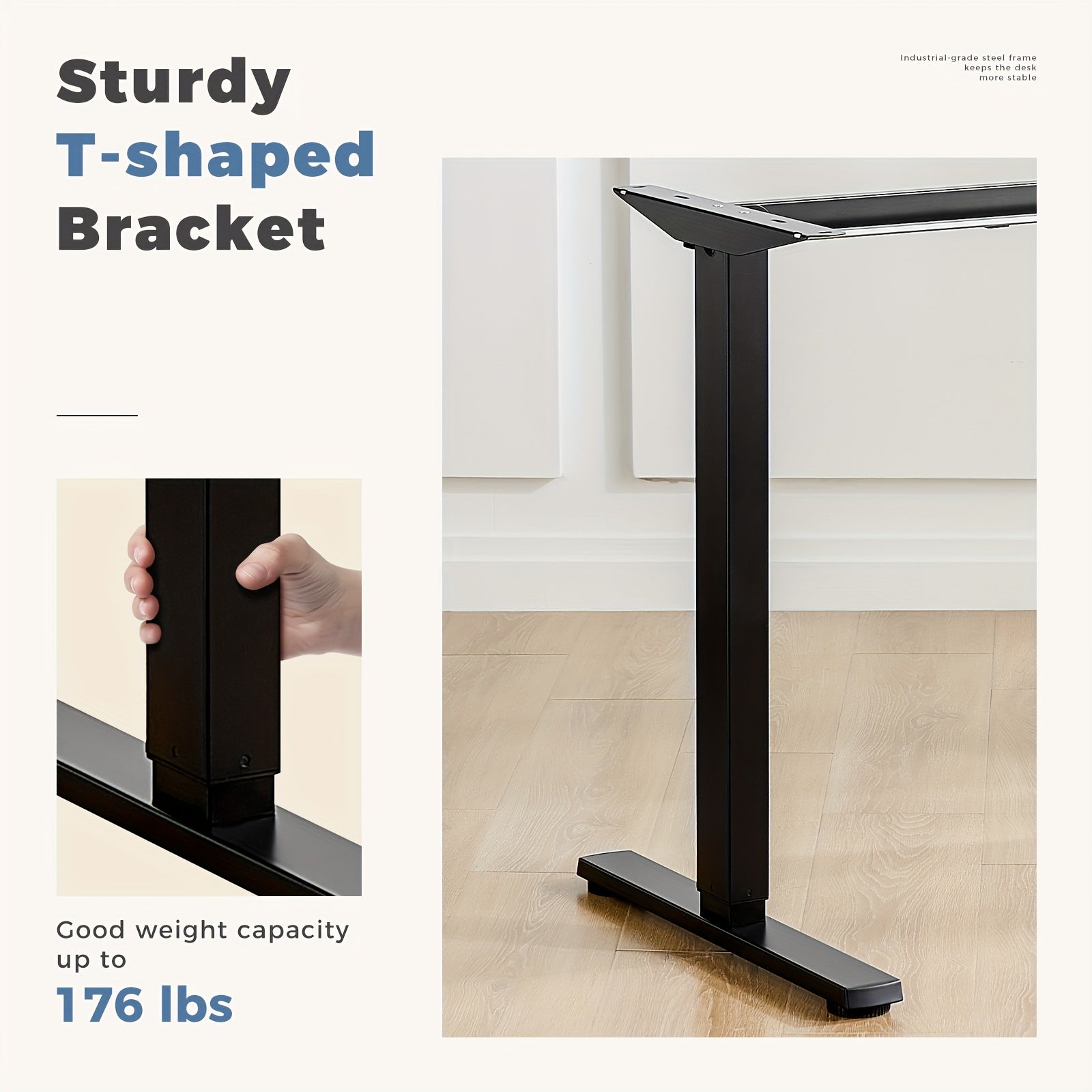 Height Adjustable Electric Standing Desk - 40/48/55/63 Inch Motorized Lift Computer Task Table with Spacious Workspace - Ergonomic Rising Desk for Office and Home with 4 Color Options