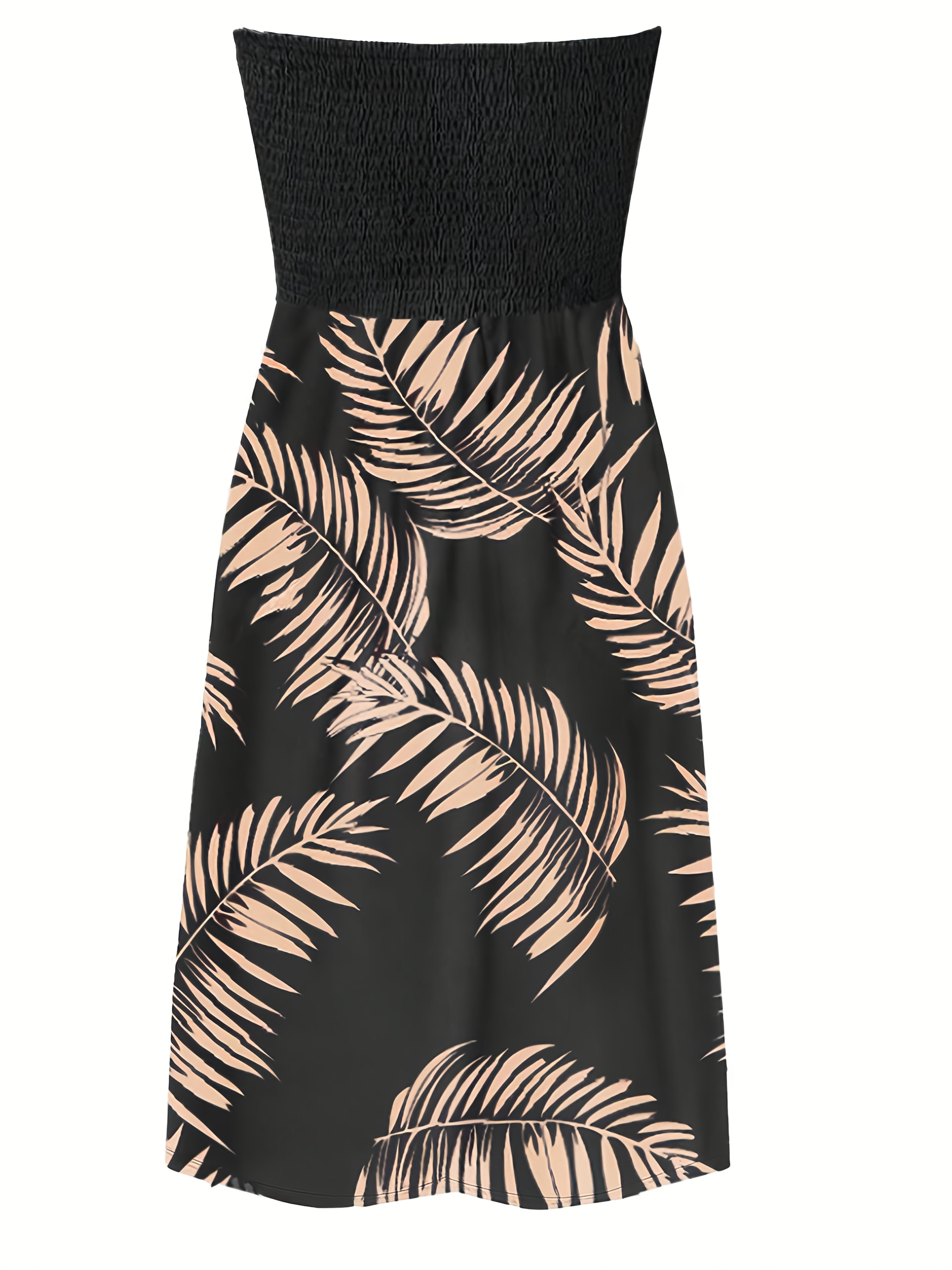 Floral Print Tube Dress, Elegant Sleeveless Strapless Dress for Spring & Summer, Women's Clothing