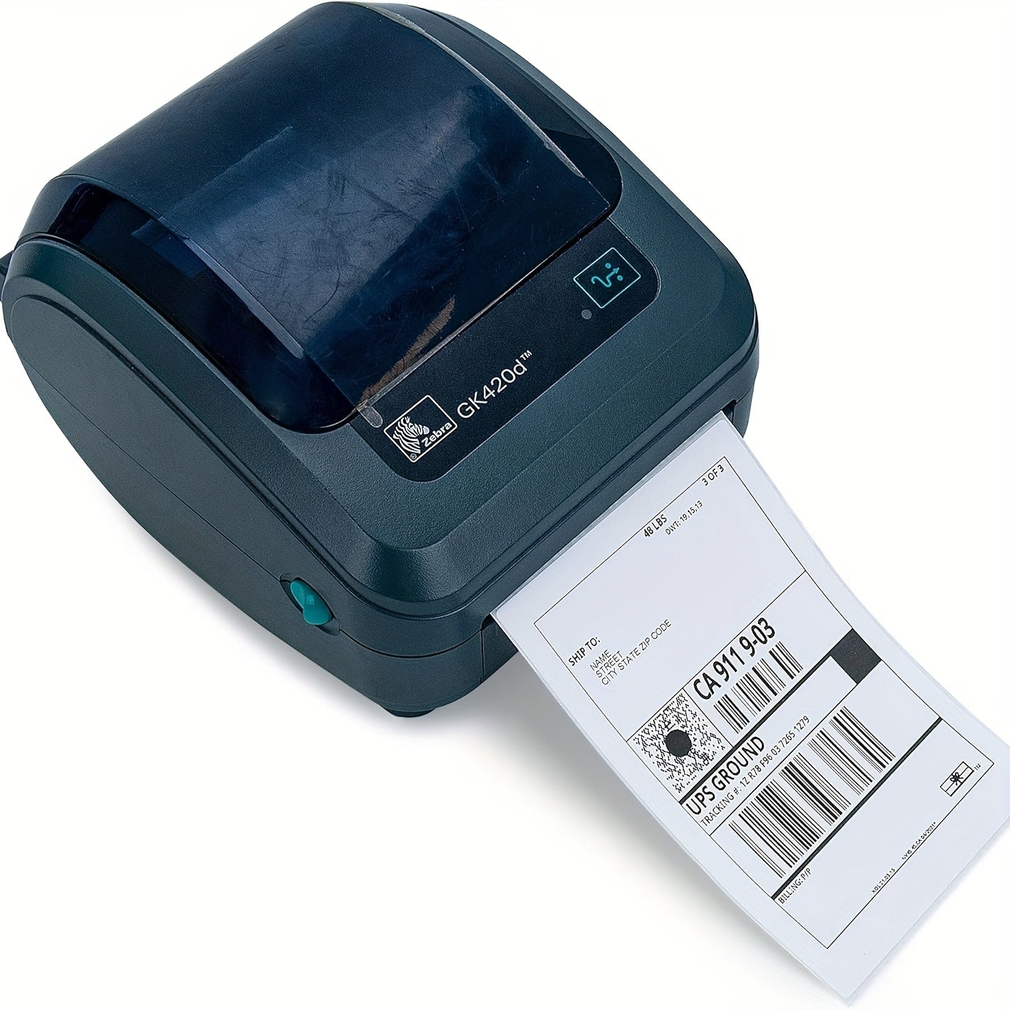 6000 Labels Fanfold 4" X 6" Direct Thermal Labels, with Perforated Line for Thermal Printers - Compatible with Zebra & Rollo Printer (4" X 6" - 6000 Labels)